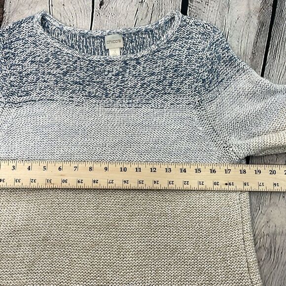 CHICO’s Space-Dye Jewel Pullover Sweater size 3 or Large - Picture 12 of 13